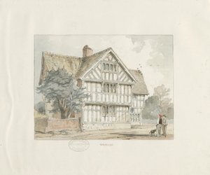 Madeley - Casa Antigua: pintura en acuarela de Thomas Peploe Wood