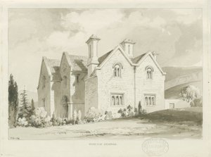 Vicaría de Moreton: dibujo en sepia, 1841 de Thomas Peploe Wood