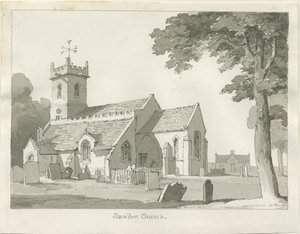 Standon Hall: dibujo a pluma y tinta