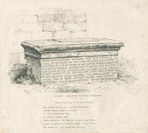 Tixall - Patio de la Iglesia - Tumba de Mesa de Thomas Peploe Wood