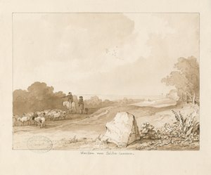 Trysull - "Piedra de Guerra cerca de Seisdon Common" de Thomas Peploe Wood