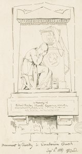 Iglesia de Wombourne - Monumento a Richard Bailey Marsh de Thomas Peploe Wood