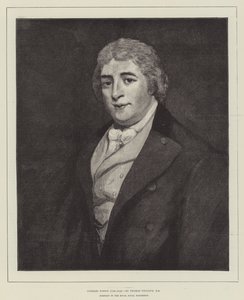 Charles Dibdin (1745-1814), retrato en la Exposición Naval Real de Thomas Phillips