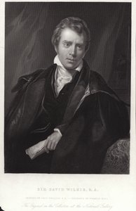 Sir David Wilkie, pintor escocés. Grabado por Francis Holl
