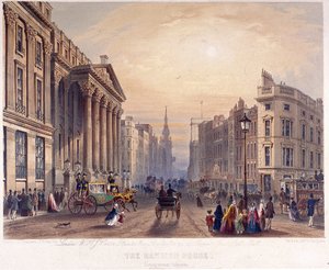 Exterior de Mansion House, Londres de Thomas Picken