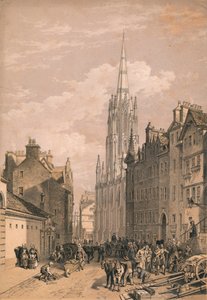 Nuevo Salón de Asambleas, Edimburgo, c1875 de Thomas Picken