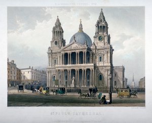 Catedral de San Pablo, Ciudad de Londres, 1851 de Thomas Picken