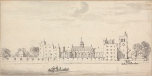 El Palacio de Lambeth desde el otro lado del río de Thomas Priest