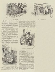 Los Nuevos Edificios en Trinity Hall, Cambridge de Thomas Raffles Davison