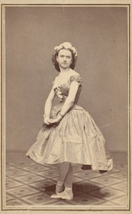 Retrato de una bailarina de ballet,c. 1860 (foto) de Thomas Rice Burnham