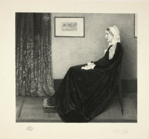 Arreglo en gris y negro: Retrato de la madre del artista, según Whistler