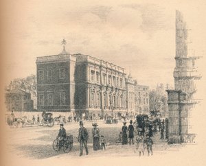 Exterior del Salón de Banquetes, Palacio de Whitehall, 1902 de Thomas Robert Way