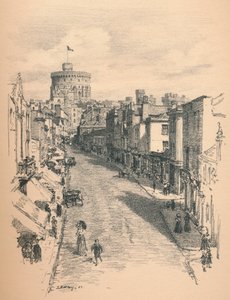 Gran Torre del Castillo de Windsor desde Peascod Street, 1902