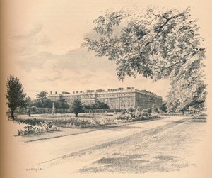Las Fachadas del Jardín del Palacio de Hampton Court, 1902 de Thomas Robert Way