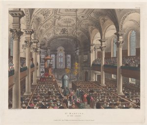 San Martín en los Campos de Thomas Rowlandson, Augustus Charles Pugin, J. Bluck
