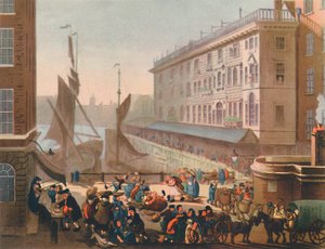 Billingsgate Fish Market de Thomas Rowlandson, Augustus Charles Pugin
