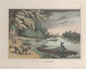 Una Vista cerca de Richmond, de Bocetos de la Naturaleza, 1822 de ThomasThomas Rowlandson, Joseph Constantine Stadler Thomas Rowlandson, Joseph Constantine Stadler