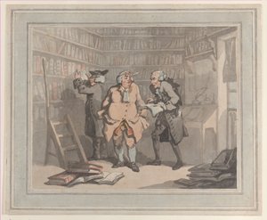 Librero y autor, 25 de septiembre de 1784 de Thomas Rowlandson, Samuel Alken