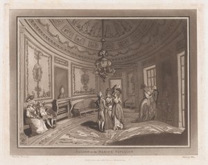 Salón en el Pabellón Marino Una excursión a Brighthelmstone, 1 de junio de 1790 de Thomas Rowlandson, Samuel Alken
