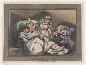 Una alcahueta en sus últimas piernas, 1 de octubre de 1792 de Thomas Rowlandson