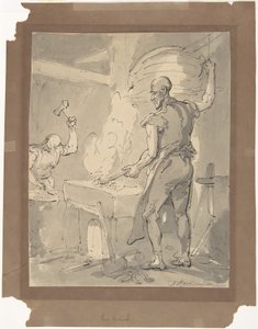 Un herrero de Thomas Rowlandson