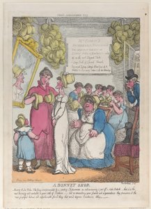 Una tienda de sombreros, 15 de mayo de 1810 de Thomas Rowlandson