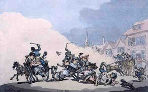 Una carrera de carros, publicado por William Holland