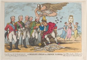 Un acabado delicado para un usurpador francés, 20 de abril de 1814