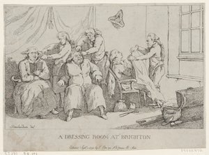 Un vestidor en Brighton, 1 de septiembre de 1790 de Thomas Rowlandson