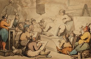 Una academia holandesa de Thomas Rowlandson