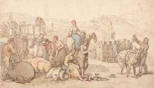 Una feria en el campo de Thomas Rowlandson