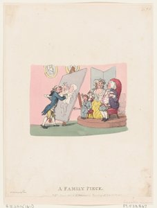Una pieza familiar, publicada en 1803, reedición posterior de Thomas Rowlandson