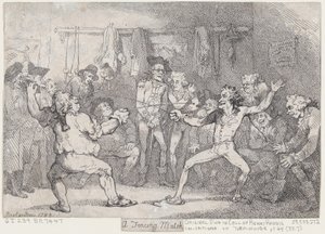 Un combate de esgrima, 29 de diciembre de 1788 de Thomas Rowlandson
