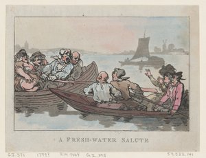 Un saludo de agua dulce de Thomas Rowlandson