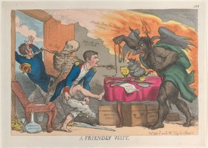 Una visita amistosa, 16 de abril de 1814 de Thomas Rowlandson