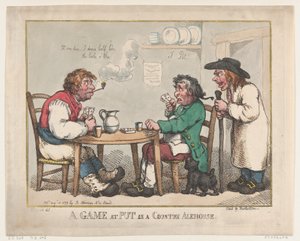 Un juego de Put en una taberna de campo, 10 de agosto de 1799 de Thomas Rowlandson