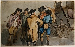 Un grupo de figuras de Thomas Rowlandson