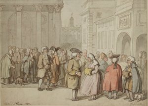 Un grupo dibujado en Roma, 1770-1820