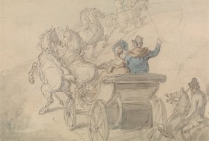 Un Phaeton y seis de Thomas Rowlandson