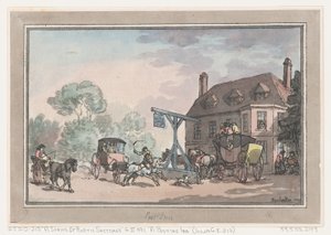 Una posada de correos, 1787 de Thomas Rowlandson