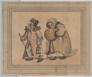 Regreso de una visita, 3 de abril de 1798 de Thomas Rowlandson