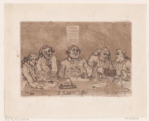 Una oficina de rotación, 8 de junio de 1774 de Thomas Rowlandson