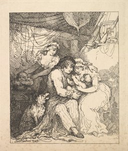 La familia de un marinero de Thomas Rowlandson