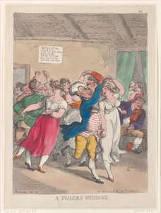 La Boda de un Sastre, 20 de febrero de 1814 de Thomas Rowlandson