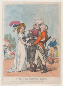 Un viaje a Gretna Green, 1803 de Thomas Rowlandson
