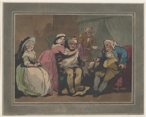 Una visita al tío, 20 de diciembre de 1794 de Thomas Rowlandson
