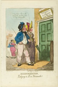 Alojamiento, o habitaciones para alquilar en Portsmouth de Thomas Rowlandson