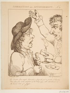 Admiración con asombro Le Brun Travestido, o Caricaturas de las Pasiones, 21 de enero de 1800 de Thomas Rowlandson