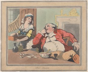 Después de la cena, 22 de octubre de 1789 de Thomas Rowlandson