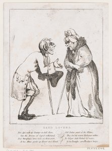 Amantes ancianos, 2 de enero de 1797 de Thomas Rowlandson